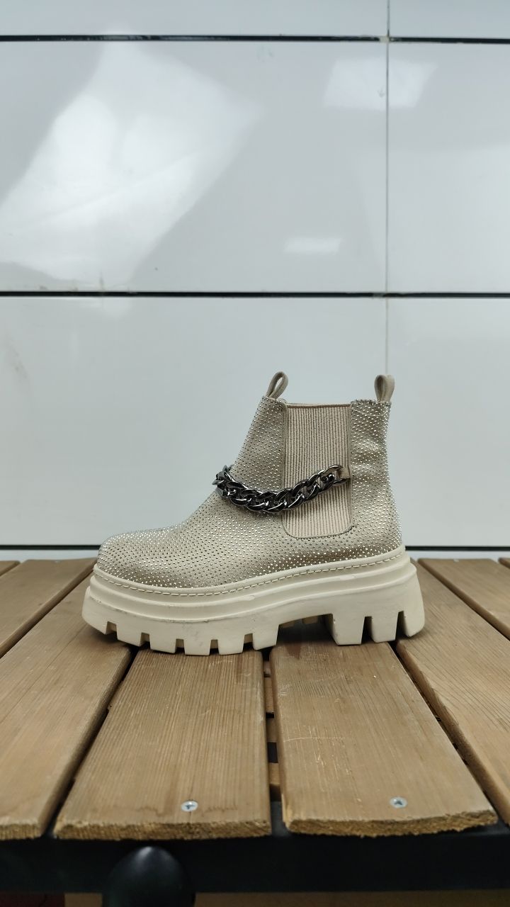 (502783) بوت نگینی بغل کش